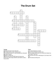 The Drum Set crossword puzzle