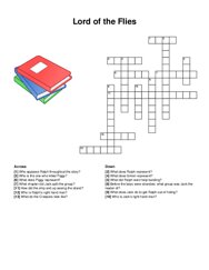 Lord of the Flies crossword puzzle