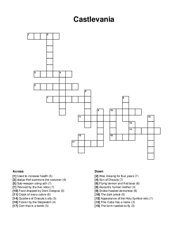 Castlevania crossword puzzle