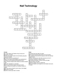 Nail Technology crossword puzzle