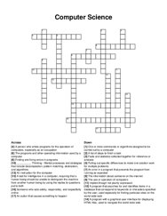 Computer Science crossword puzzle