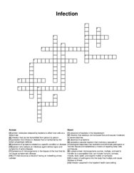 Infection crossword puzzle