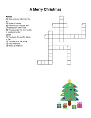 A Merry Christmas crossword puzzle