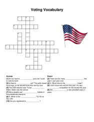 Voting Vocabulary crossword puzzle