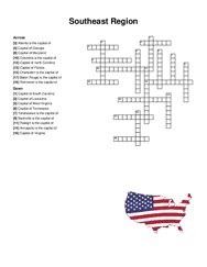Southeast Region crossword puzzle