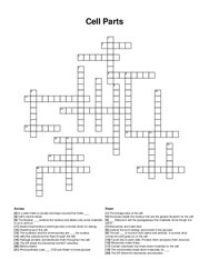 Cell Parts crossword puzzle