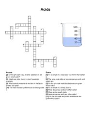 Acids crossword puzzle