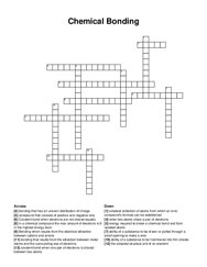 Chemical Bonding crossword puzzle