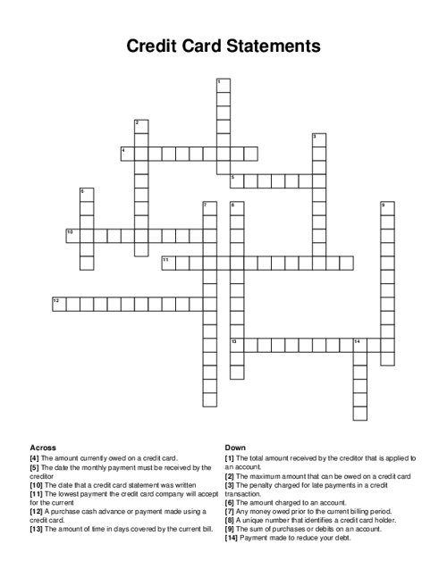 Entrepreneurship Crossword Puzzle