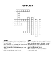 Food Chain crossword puzzle