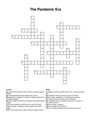 The Pandemic Era crossword puzzle