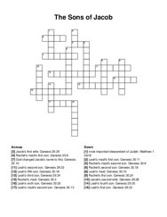 The Sons of Jacob crossword puzzle