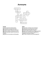 Acronyms crossword puzzle