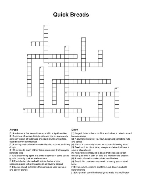 Terms Every Foodie Should Know Part 1 Crossword