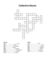 Collective Nouns crossword puzzle