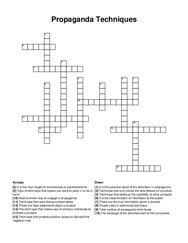 Propaganda Techniques crossword puzzle