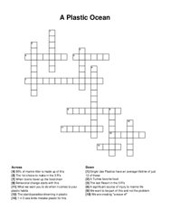 A Plastic Ocean crossword puzzle