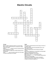 Electric Circuits crossword puzzle