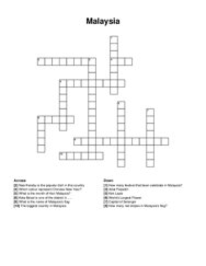 Malaysia crossword puzzle