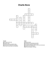 Charlie Bone crossword puzzle