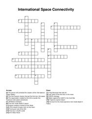 International Space Connectivity crossword puzzle