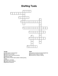 Drafting Tools crossword puzzle