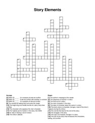Story Elements crossword puzzle