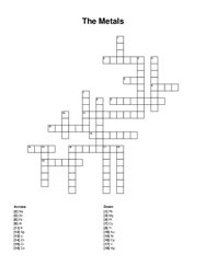 The Metals crossword puzzle