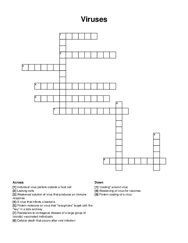 Viruses crossword puzzle