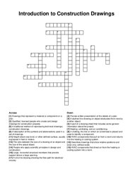 Introduction to Construction Drawings crossword puzzle