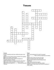 Tissues crossword puzzle