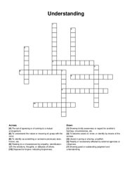 Understanding crossword puzzle