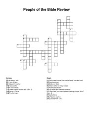 People of the Bible Review crossword puzzle