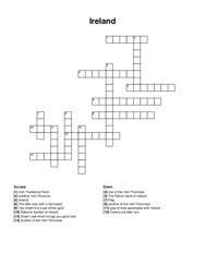 Ireland crossword puzzle