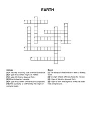 EARTH crossword puzzle