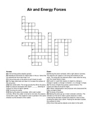 Air and Energy Forces crossword puzzle