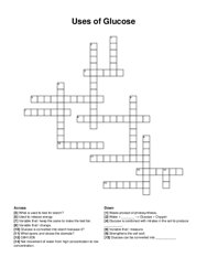 Uses of Glucose crossword puzzle