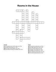 Rooms in the House crossword puzzle