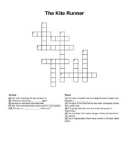 The Kite Runner crossword puzzle