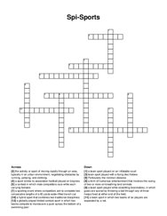 Spi-Sports crossword puzzle