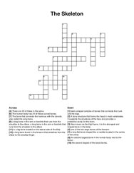 The Skeleton crossword puzzle