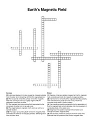 Earths Magnetic Field crossword puzzle