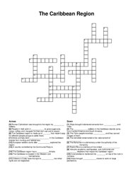The Caribbean Region crossword puzzle