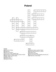 Poland crossword puzzle