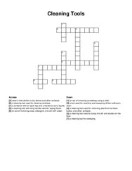 Cleaning Tools crossword puzzle