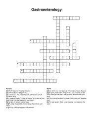 Gastroenterology crossword puzzle