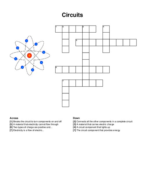 Circuits Crossword Puzzle