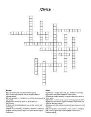 Civics crossword puzzle