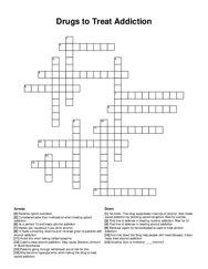Drugs to Treat Addiction crossword puzzle