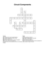 Circuit Components crossword puzzle